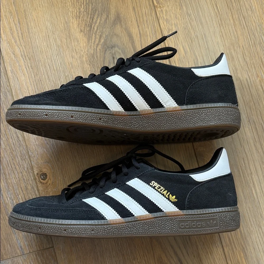 Adidas Handball Spezial Black Suede Shoes Men's Size 9.0